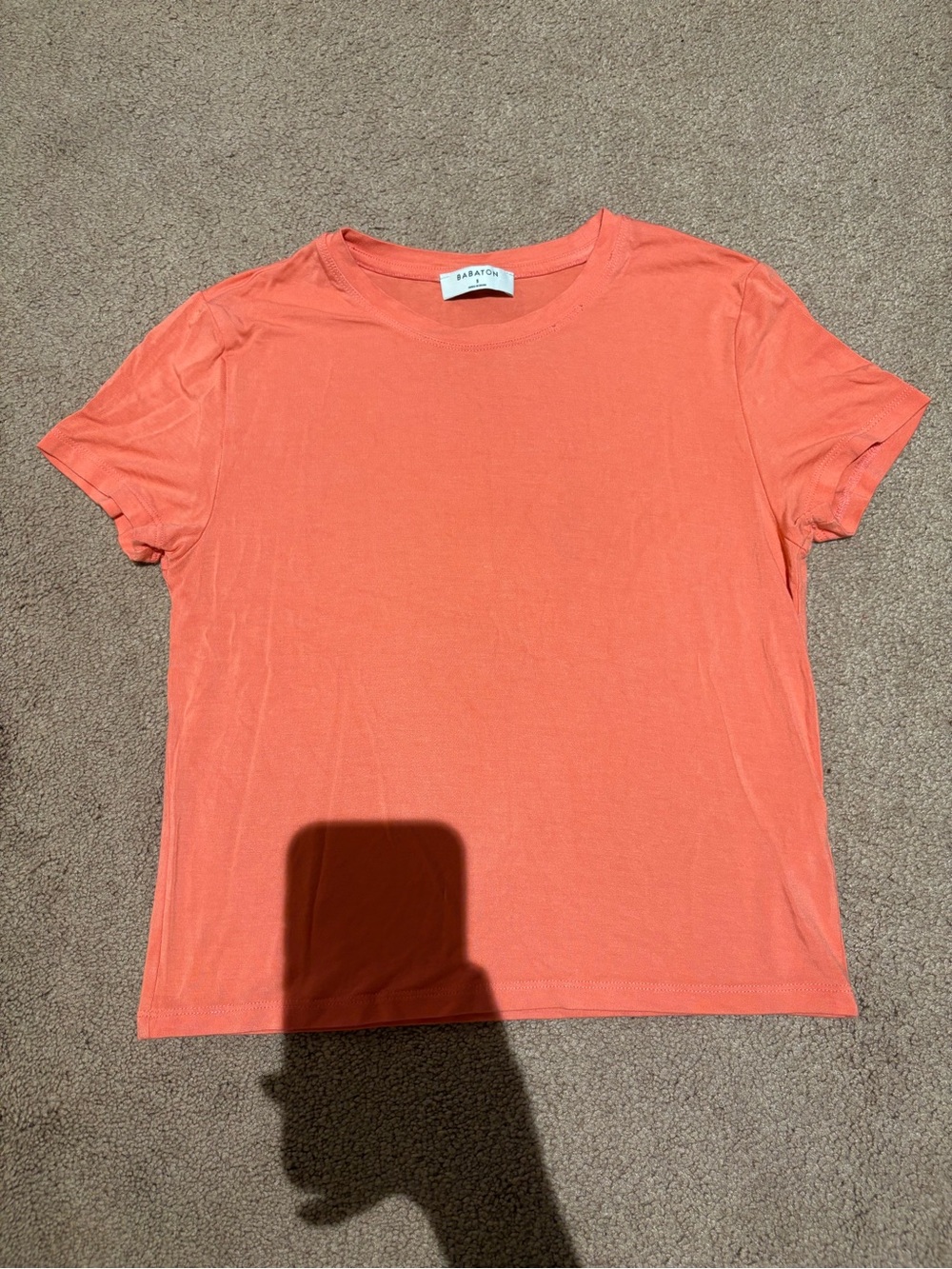 Babaton Coral Short-Sleeve Crew Tee size small